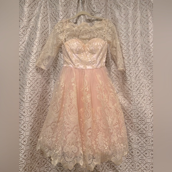 Chi Chi London Dresses & Skirts - ChiChi London Lace Pink Dress